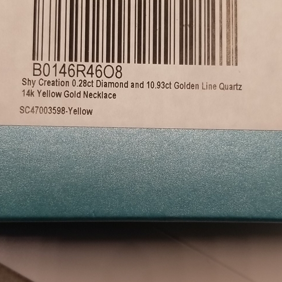 14 Kt Gold Quartz Necklace - Picture 3 of 3